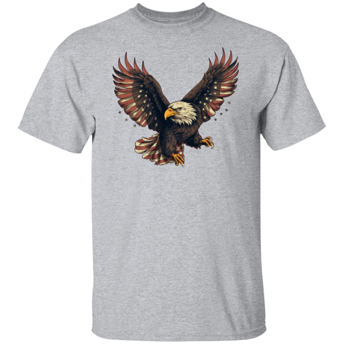 American Flag Eagle | short sleeve premium T-Shirt