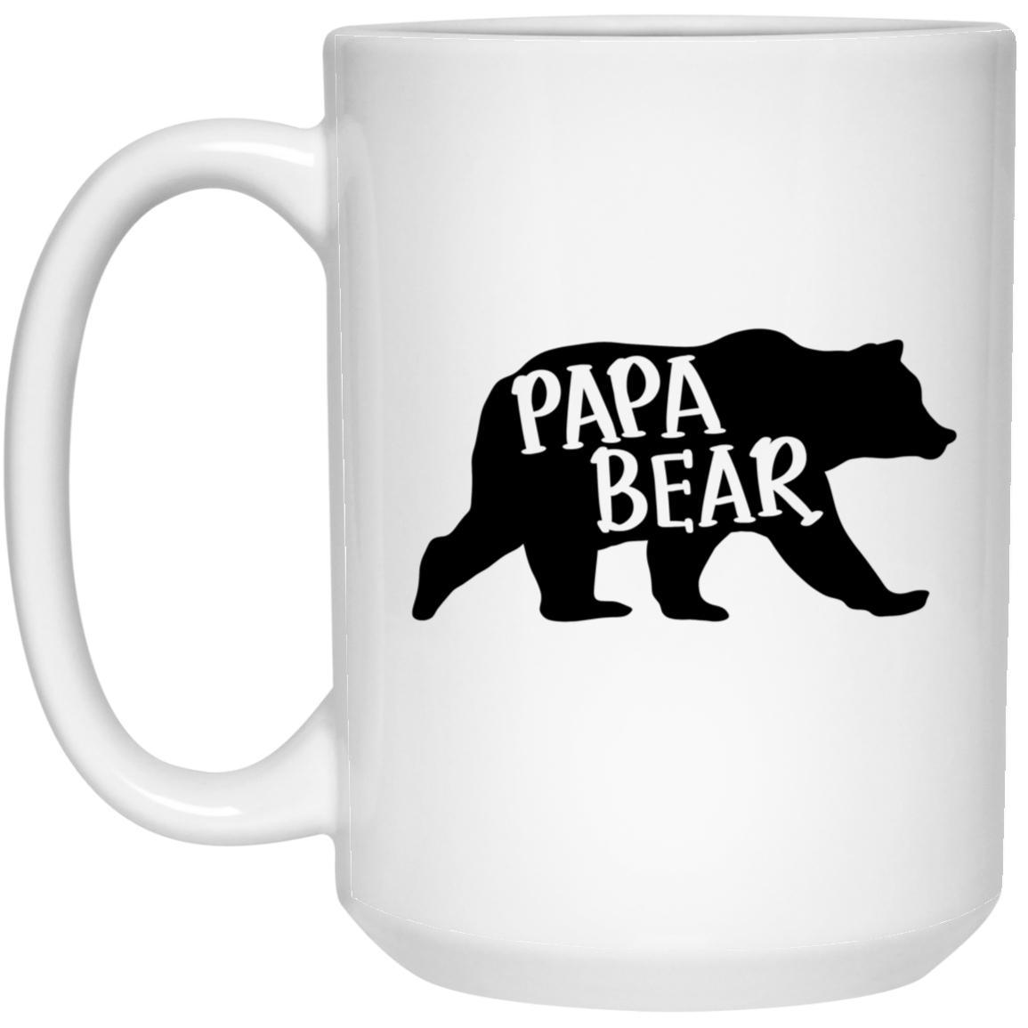 Papa Bear 15 oz. White Mug
