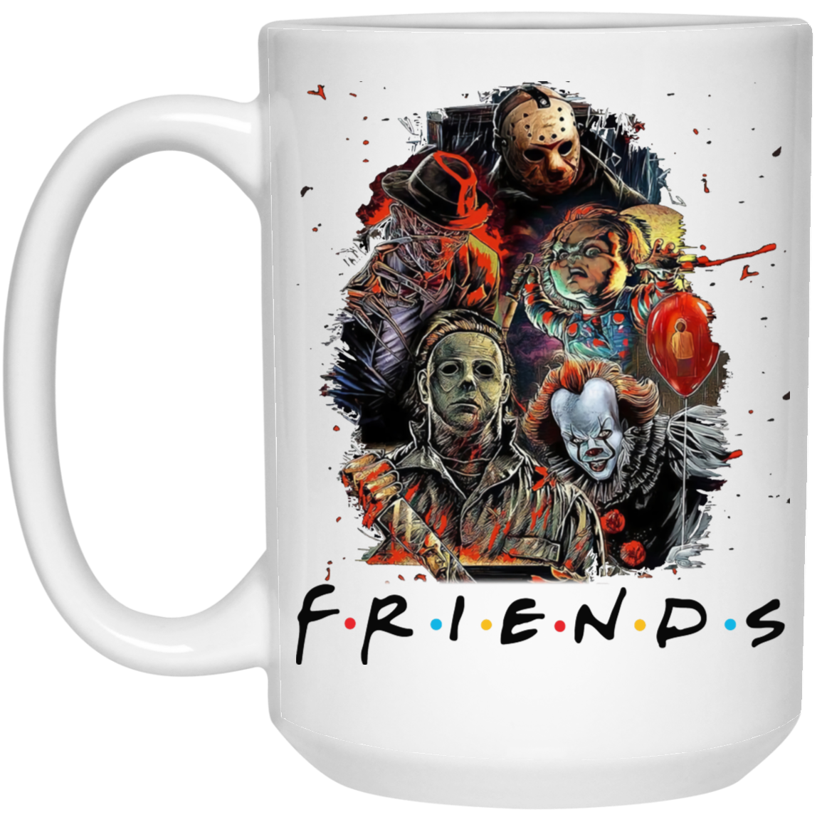 Horror Friends | 15 oz. White Mug