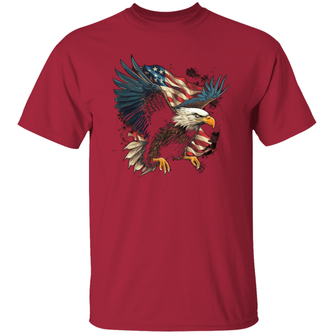 American Flag Eagle | short sleeve premium T-Shirt