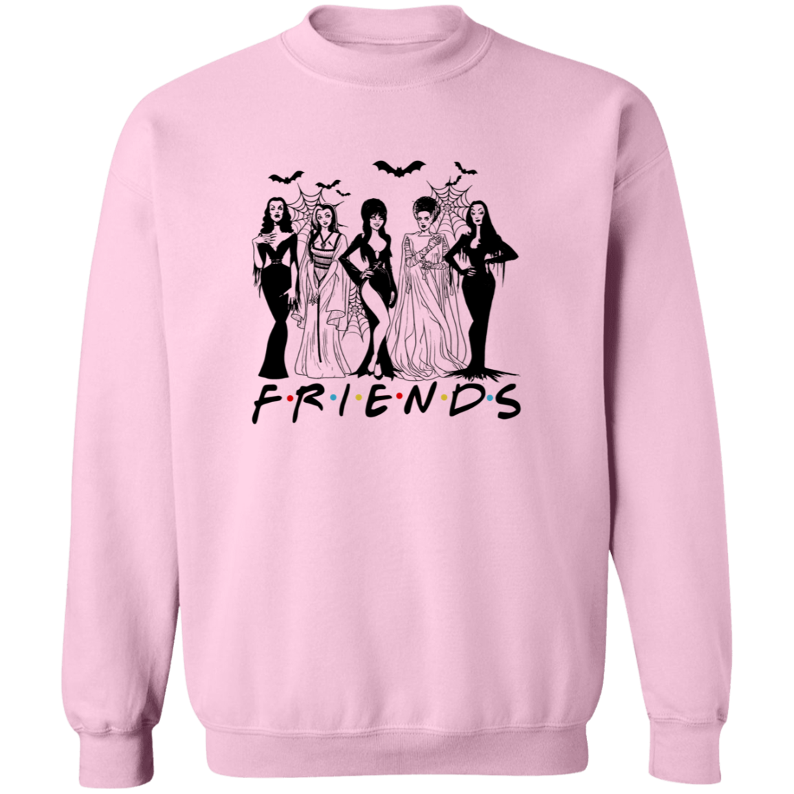 Spooky Lady Friends | Crewneck Pullover Sweatshirt
