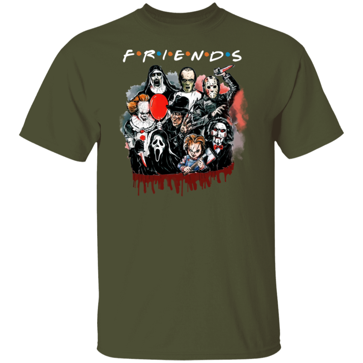 Scary Movie Friends | Premium Short SleeveT-Shirt