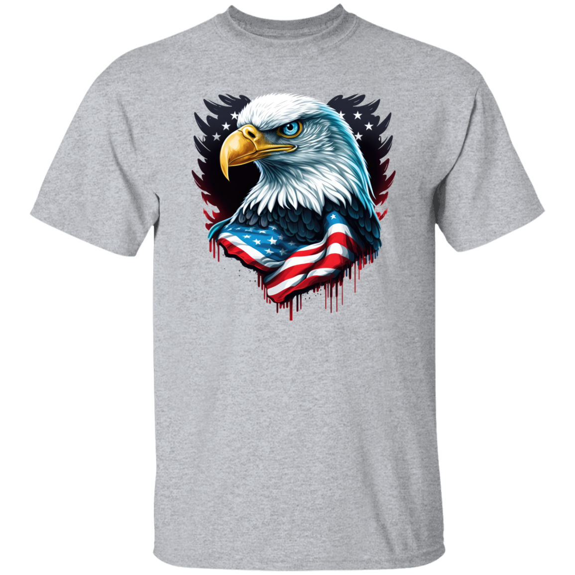 American Flag Eagle | short sleeve premium T-Shirt