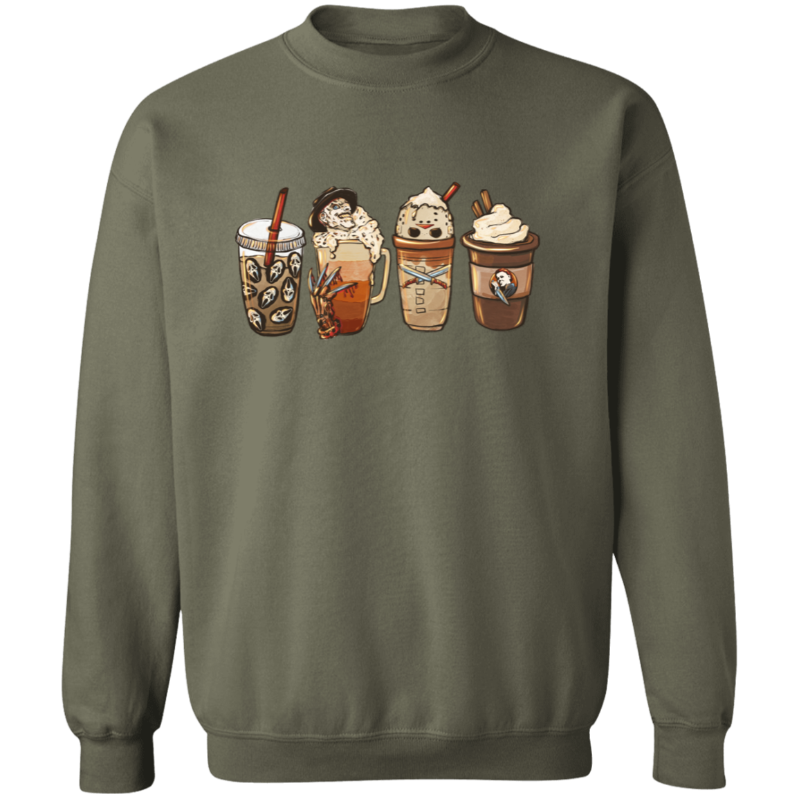 Horror Coffee | Crewneck Pullover Sweatshirt