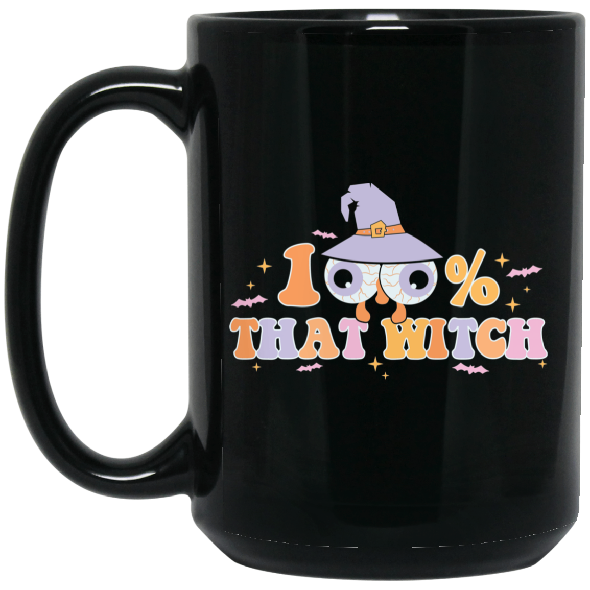100% That Witch | 15 oz. Black Mug