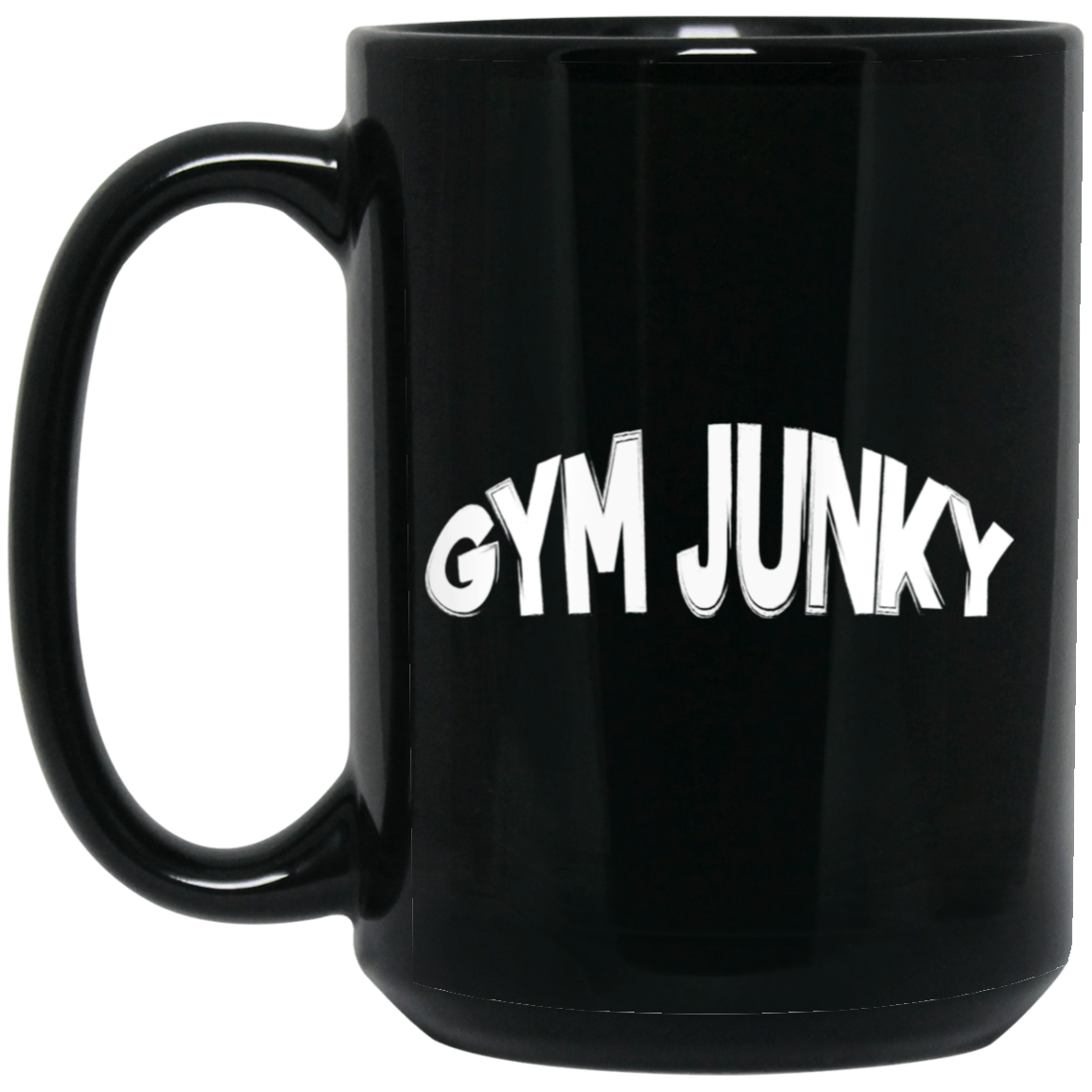 Gym Junky | 15oz Black Mug