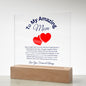 To My Amazing Mom | Square Acrylic Plaque