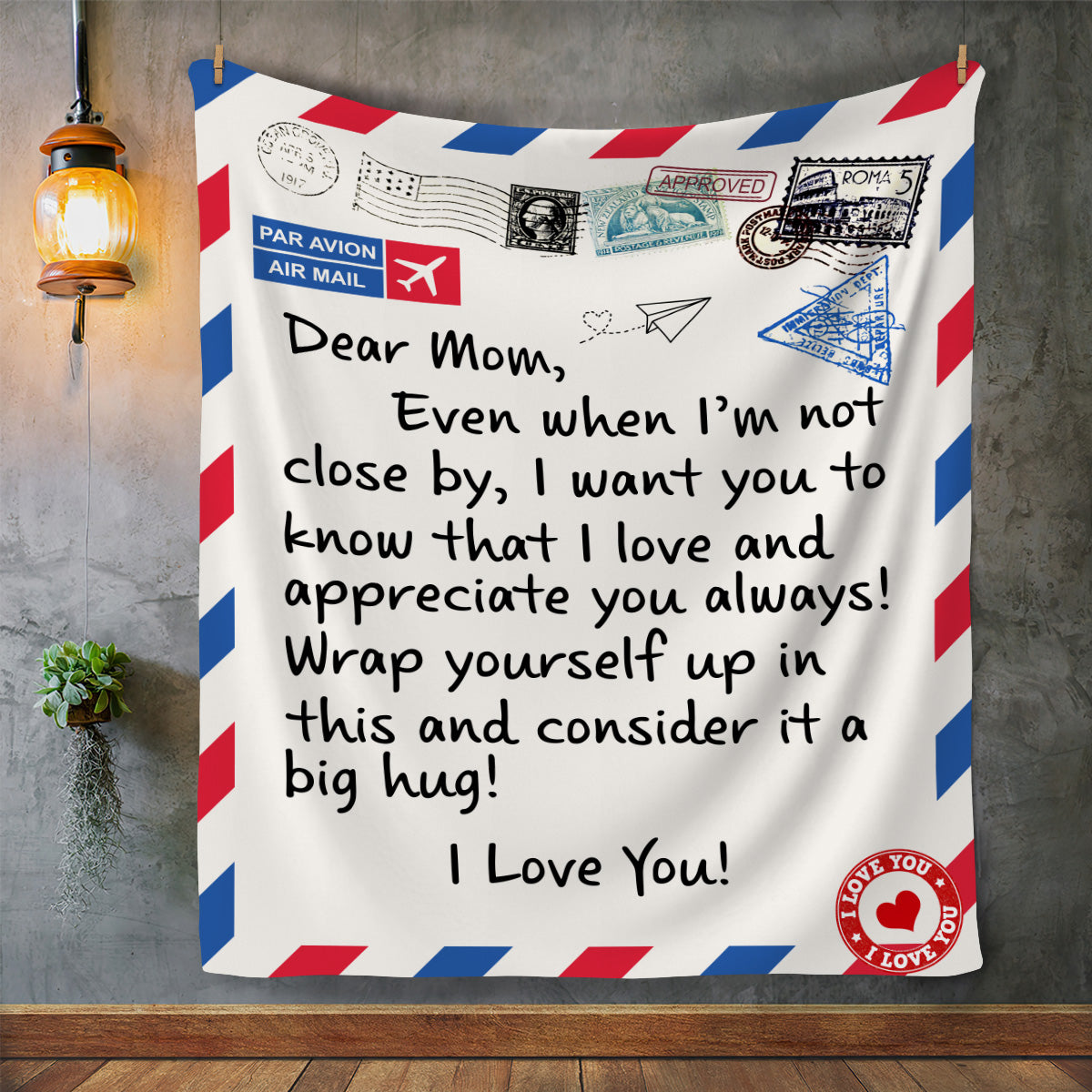 Dear Mom | Even When I'm Not Close By | Premium Mink Sherpa Blanket