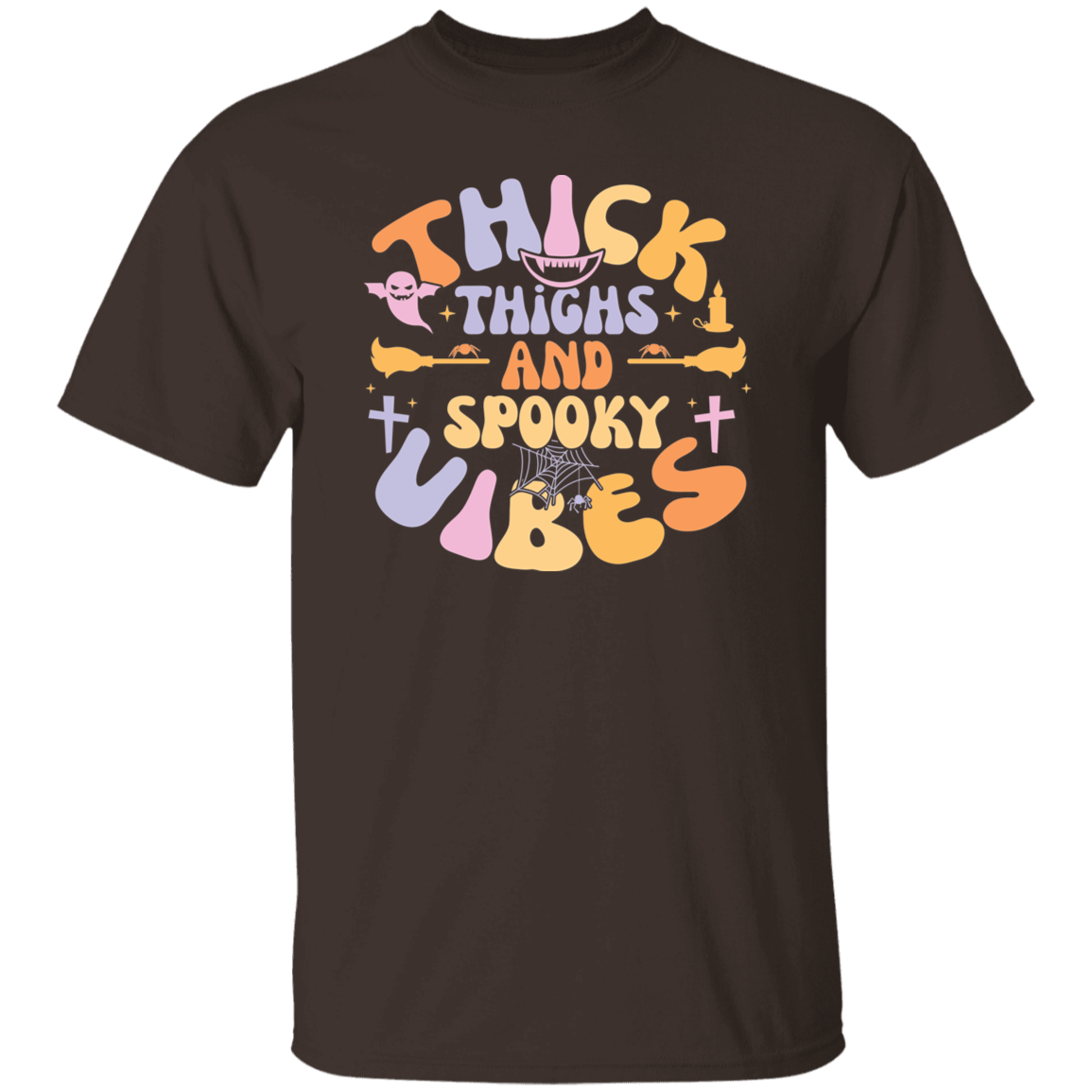 Thick Thighs And Spooky Vibes | Premium Short Sleeve T-Shirt
