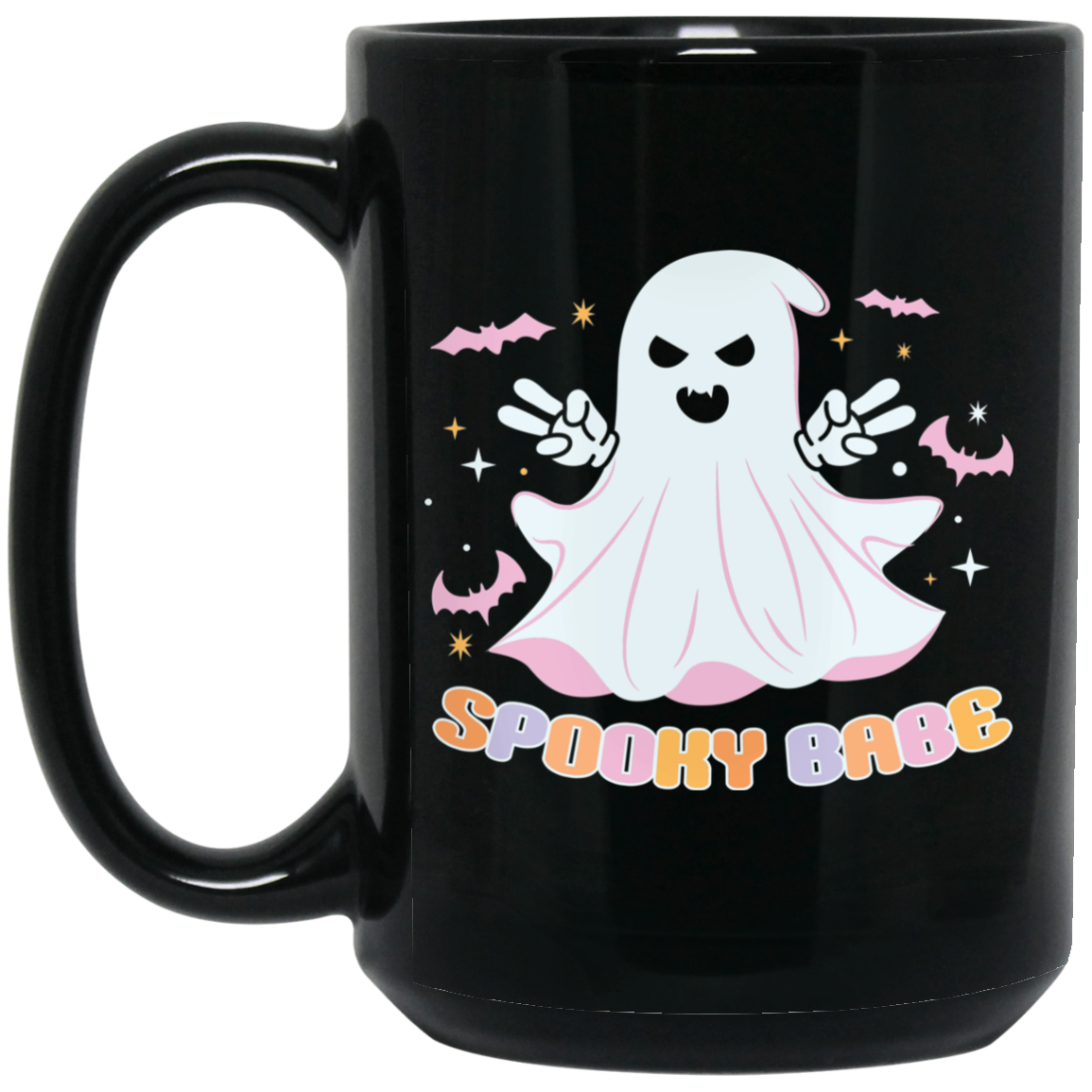 Spooky Babe | 15 oz. Black Mug