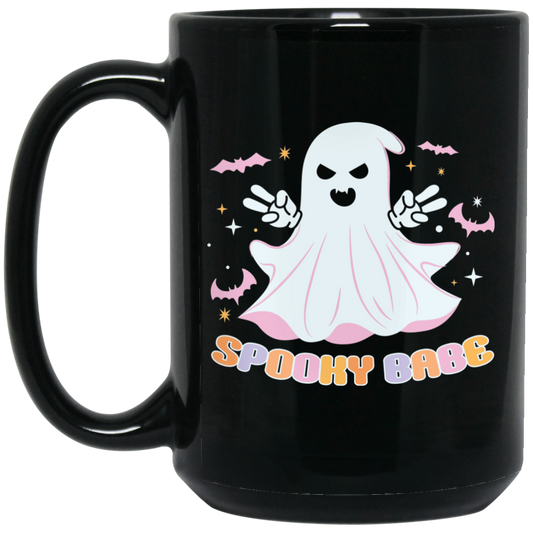 Spooky Babe | 15 oz. Black Mug