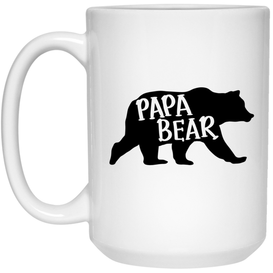 Papa Bear 15 oz. White Mug
