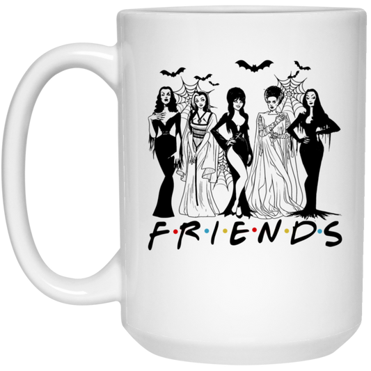 Ghoulie Lady Friends | 15 oz. White Mug