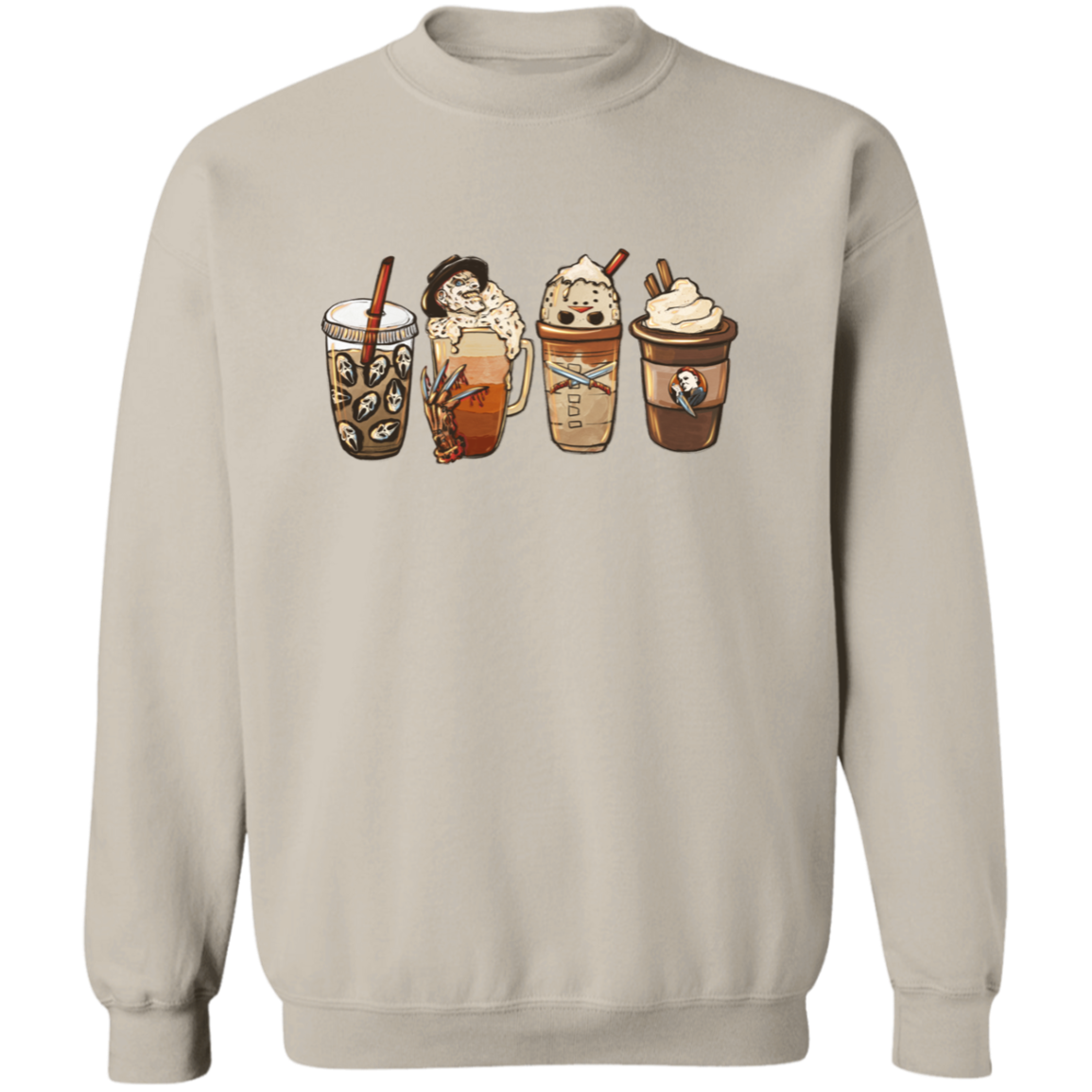 Horror Coffee | Crewneck Pullover Sweatshirt