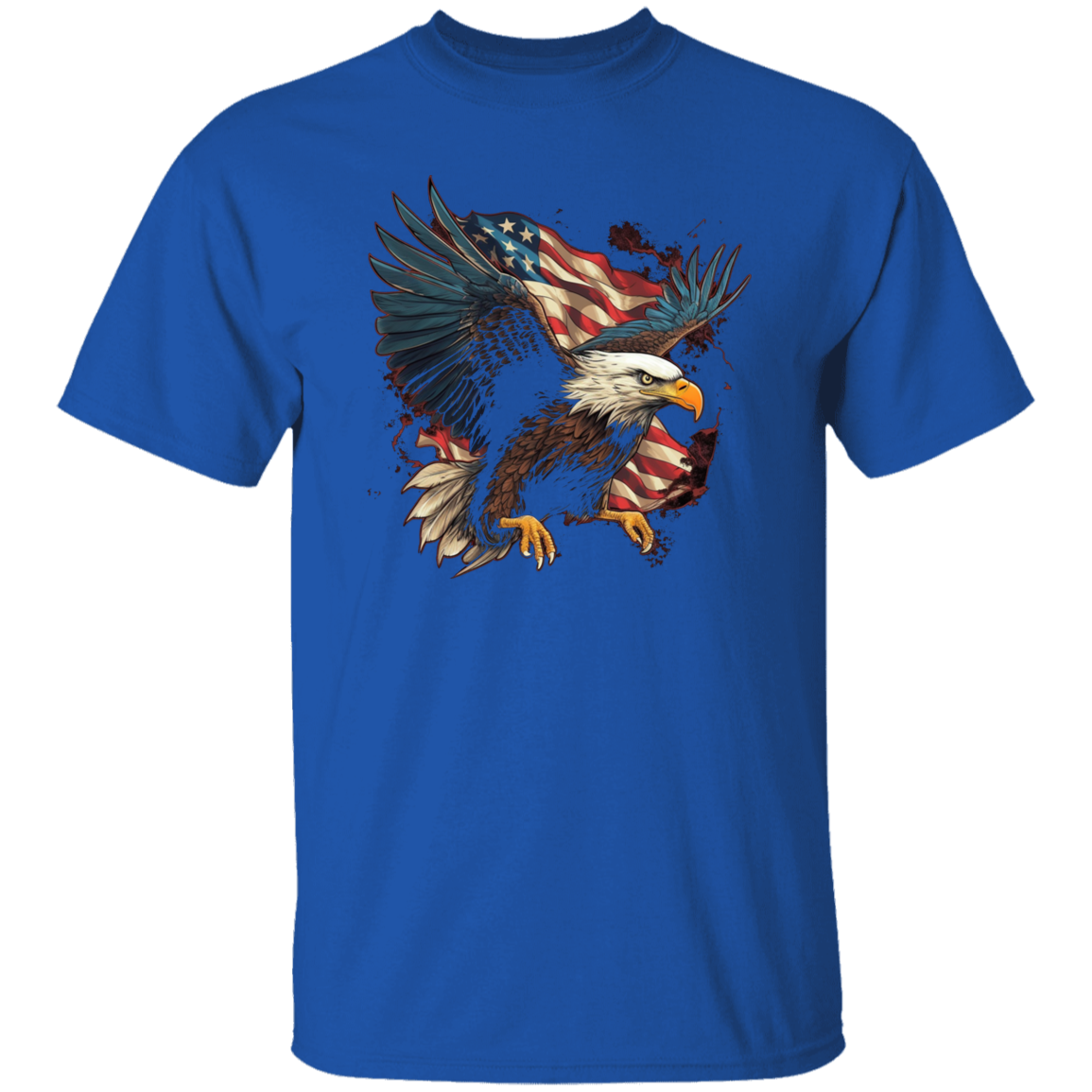 American Flag Eagle | short sleeve premium T-Shirt