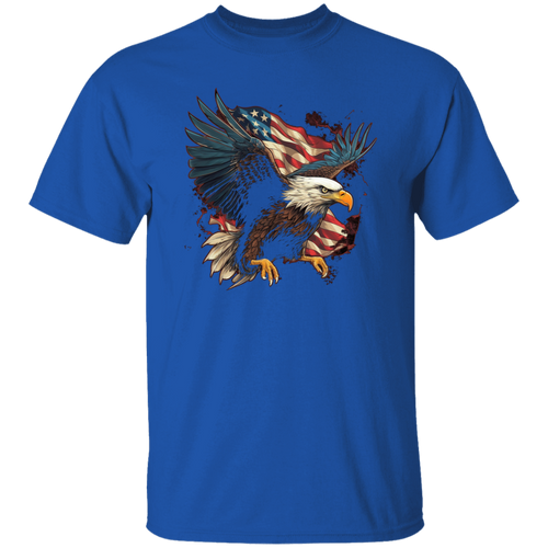 American Flag Eagle | short sleeve premium T-Shirt