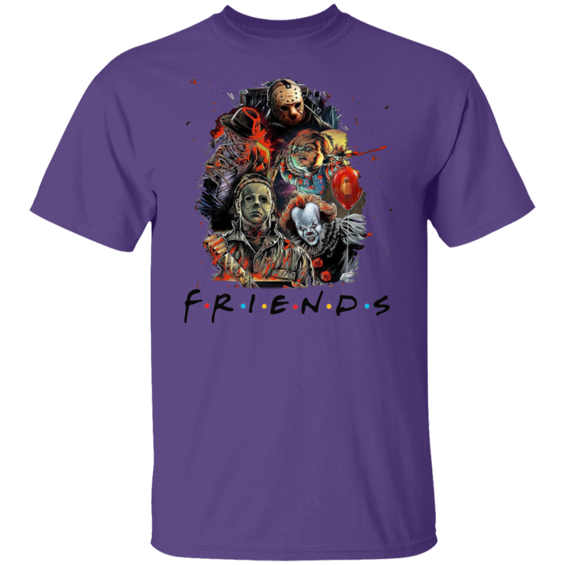Scary Friends Halloween | Premium Short Sleeve T-Shirt