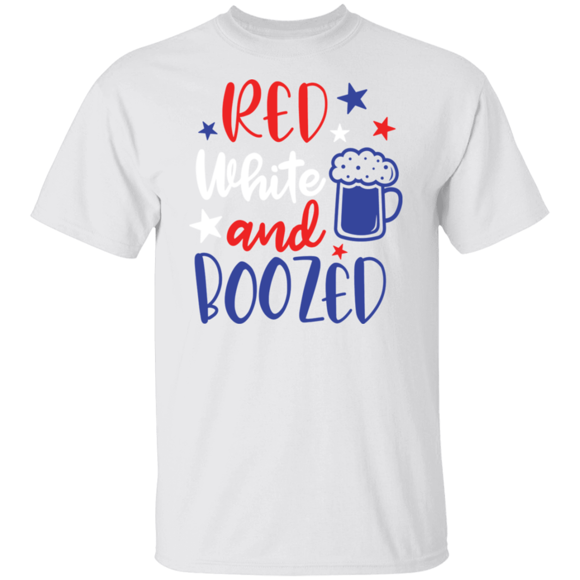 Red White and Boozed | short sleeve premium 5.3 oz. T-Shirt