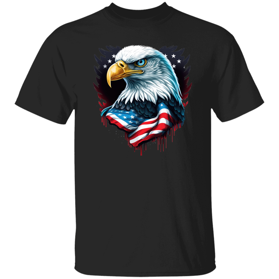 American Flag Eagle | short sleeve premium  T-Shirt