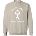 And She Lifted Heavily Ever After-Workout Wear | Crewneck Pullover Sweatshirt