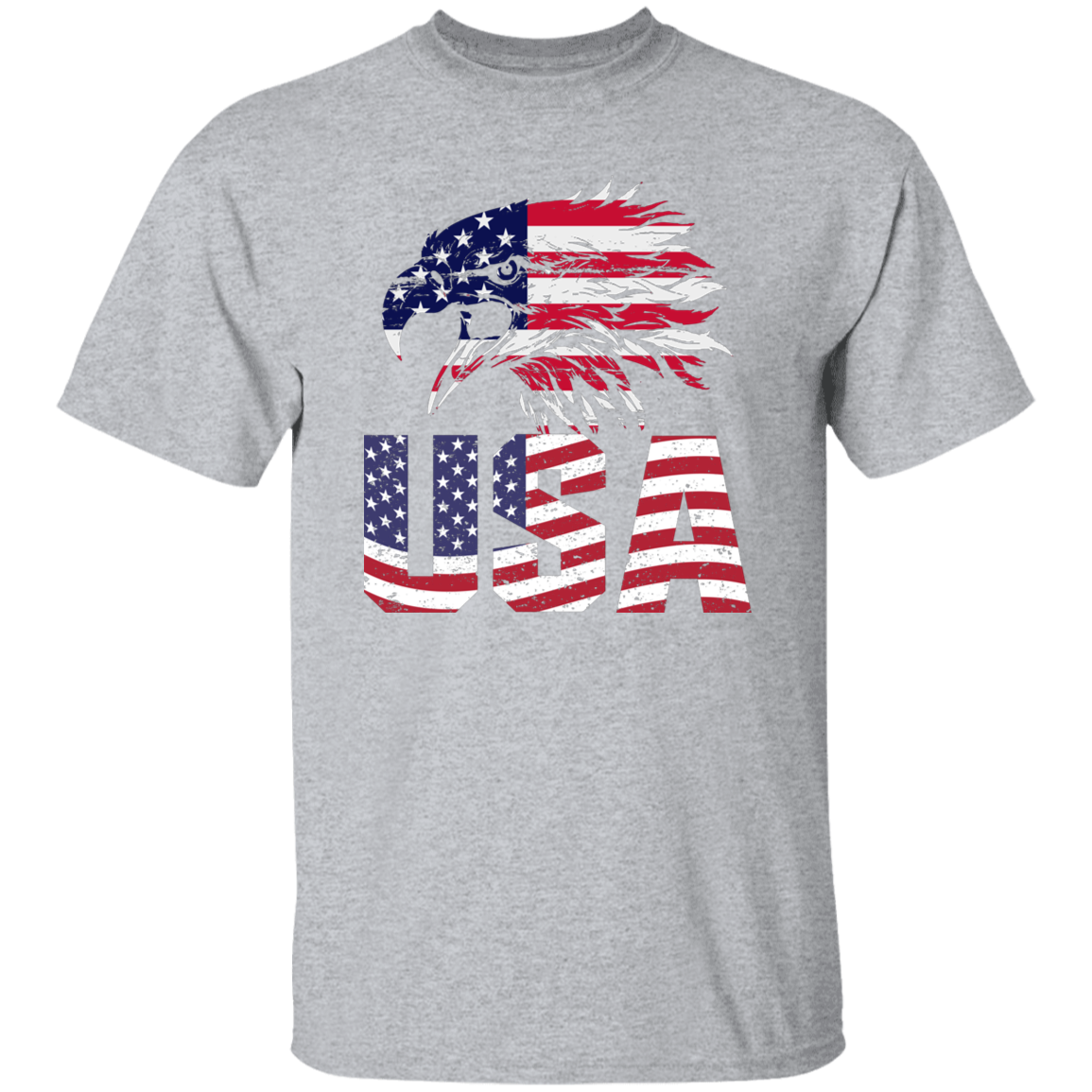 American Flag Eagle | short sleeve premium T-Shirt