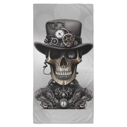 Father Time Skull Head Beach Towel - 35x70