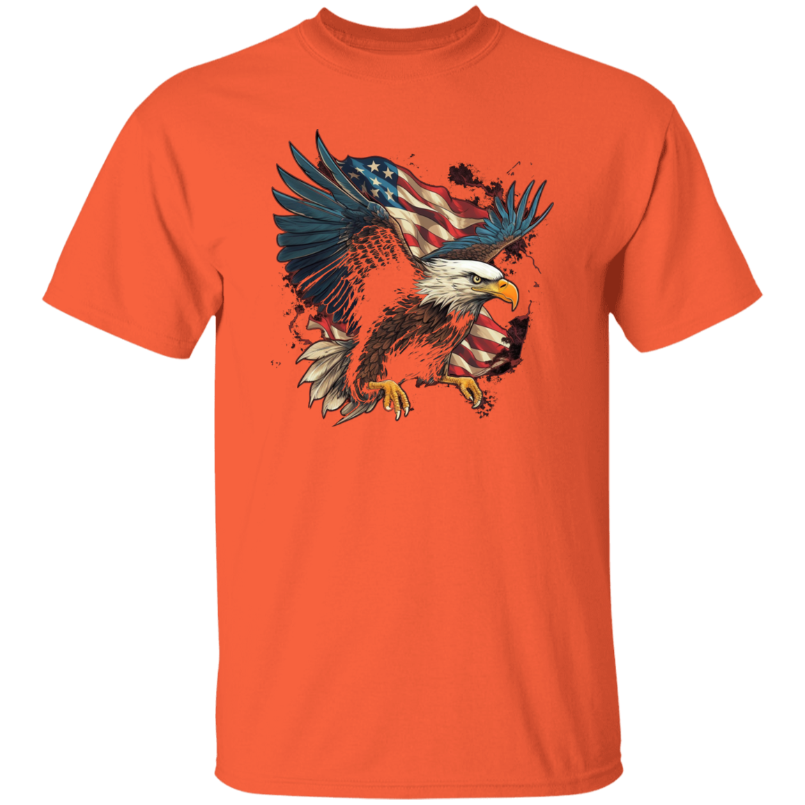 American Flag Eagle | short sleeve premium T-Shirt