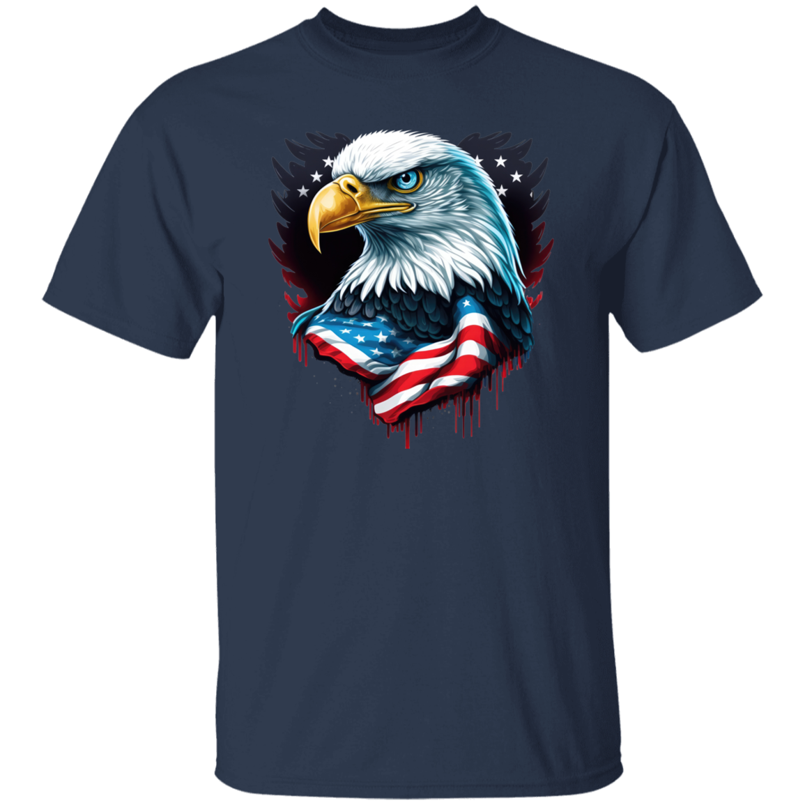 American Flag Eagle | short sleeve premium  T-Shirt