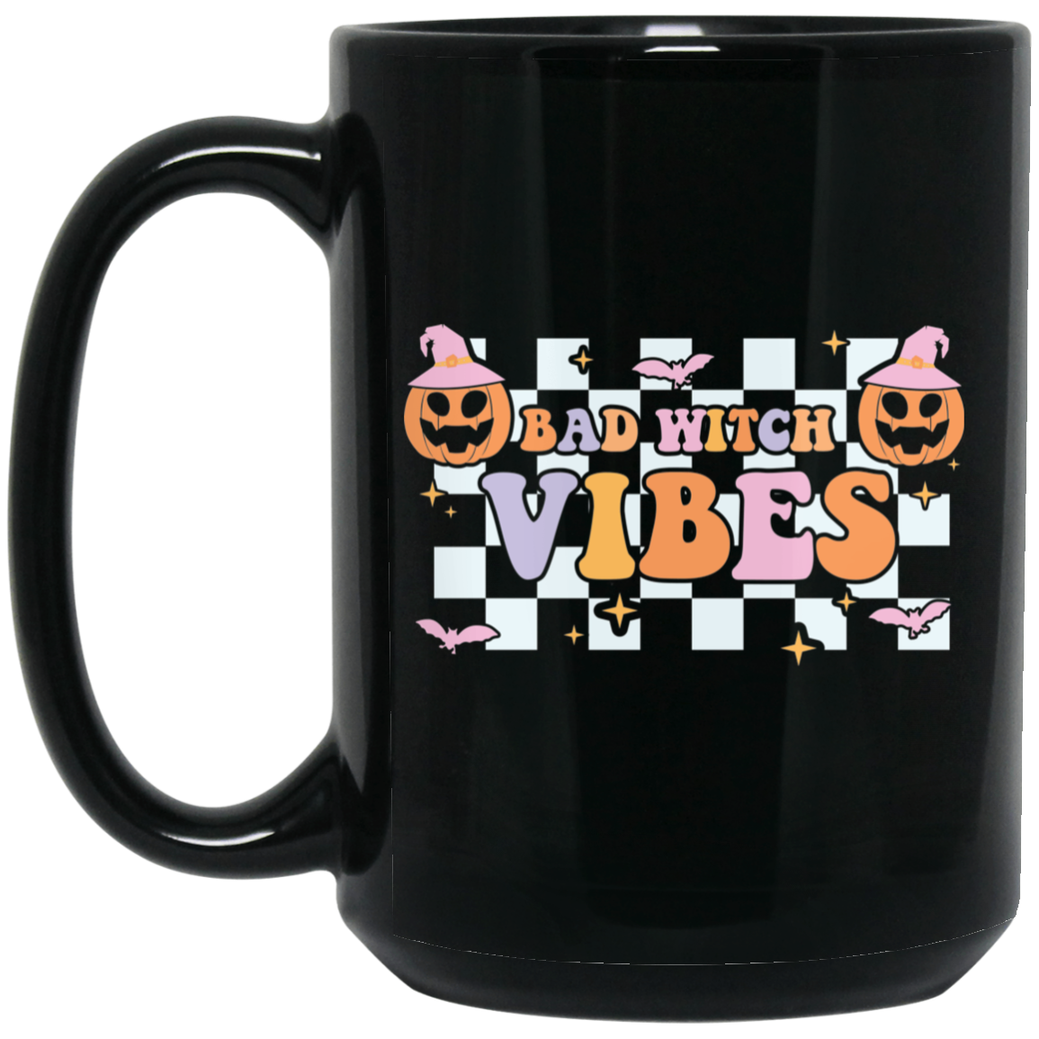 Bad Witch Vibes 15 oz. Black Mug