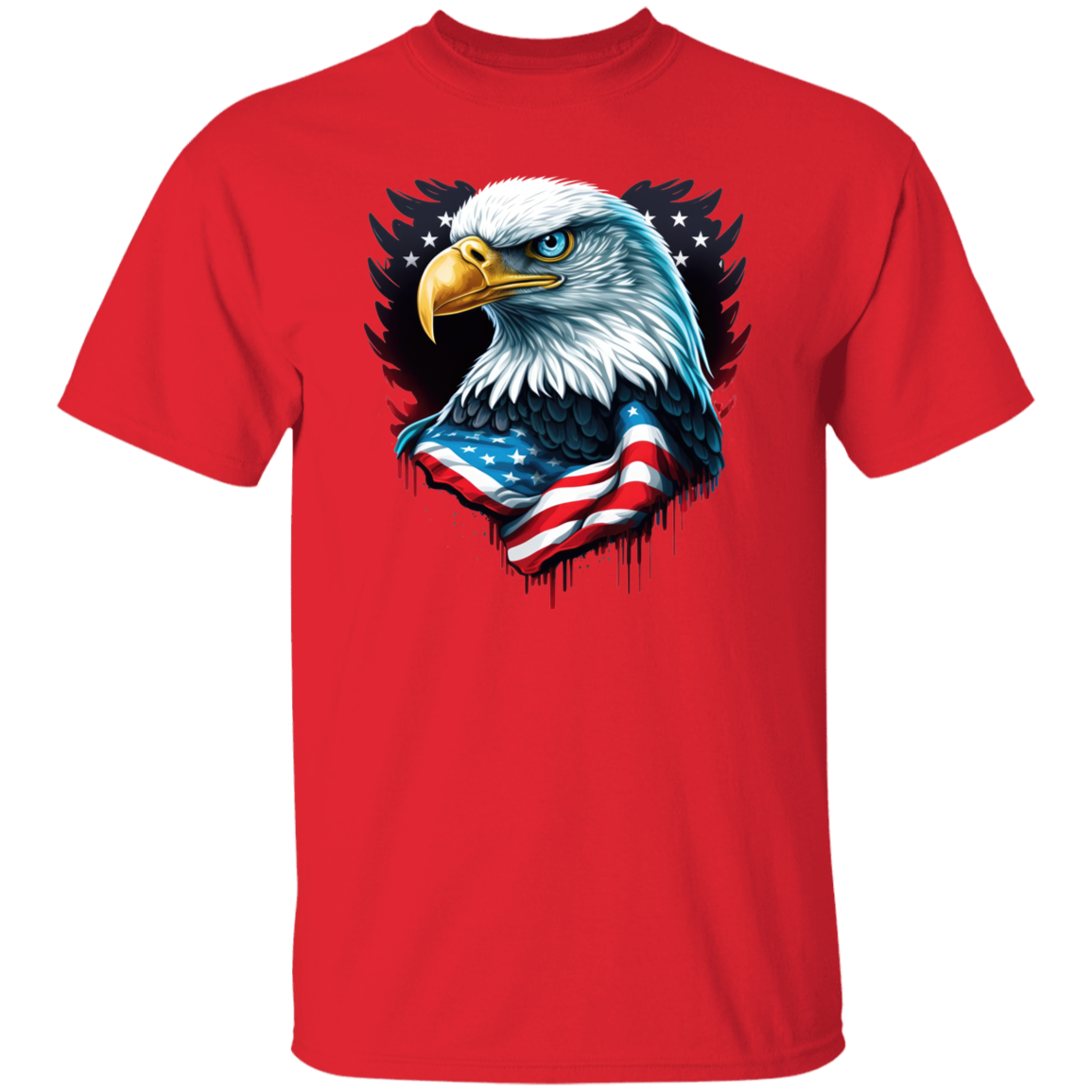 American Flag Eagle | short sleeve premium  T-Shirt