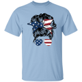 American Flag Lady | short sleeve premium T-Shirt