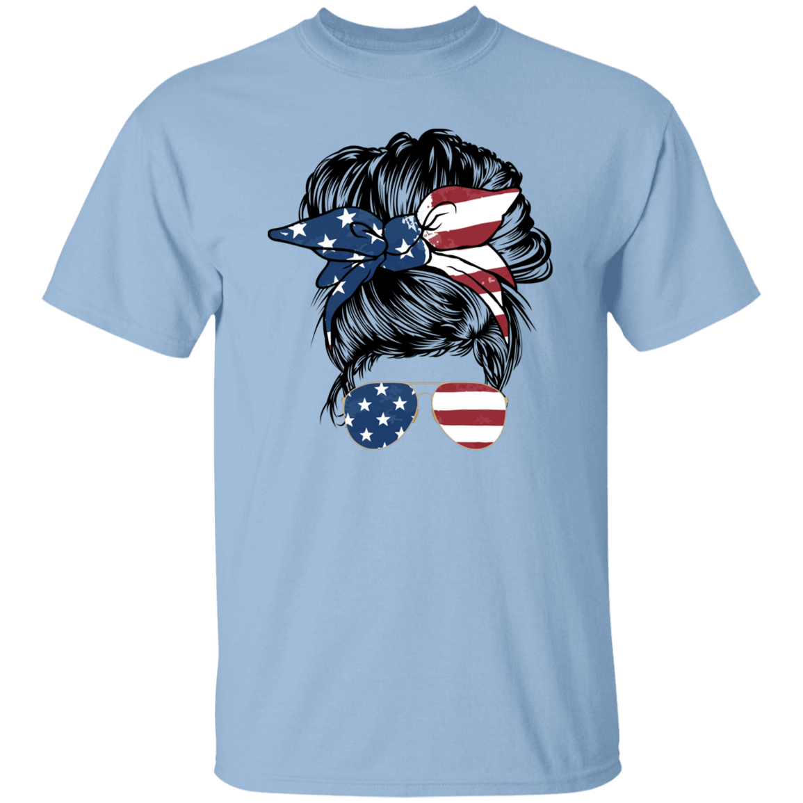 American Flag Lady | short sleeve premium T-Shirt