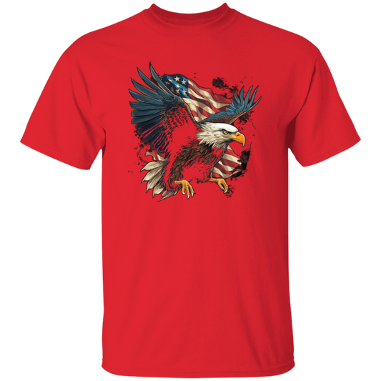 American Flag Eagle | short sleeve premium T-Shirt