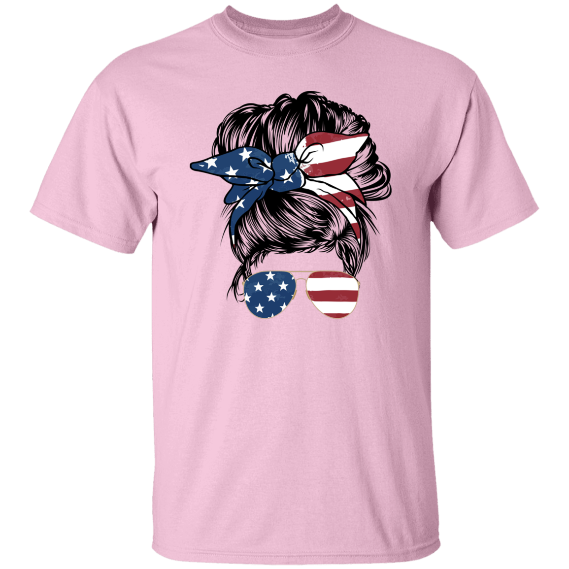 American Flag Lady | short sleeve premium T-Shirt