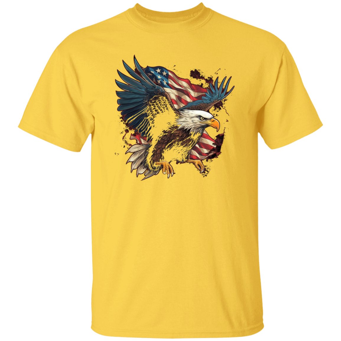 American Flag Eagle | short sleeve premium T-Shirt
