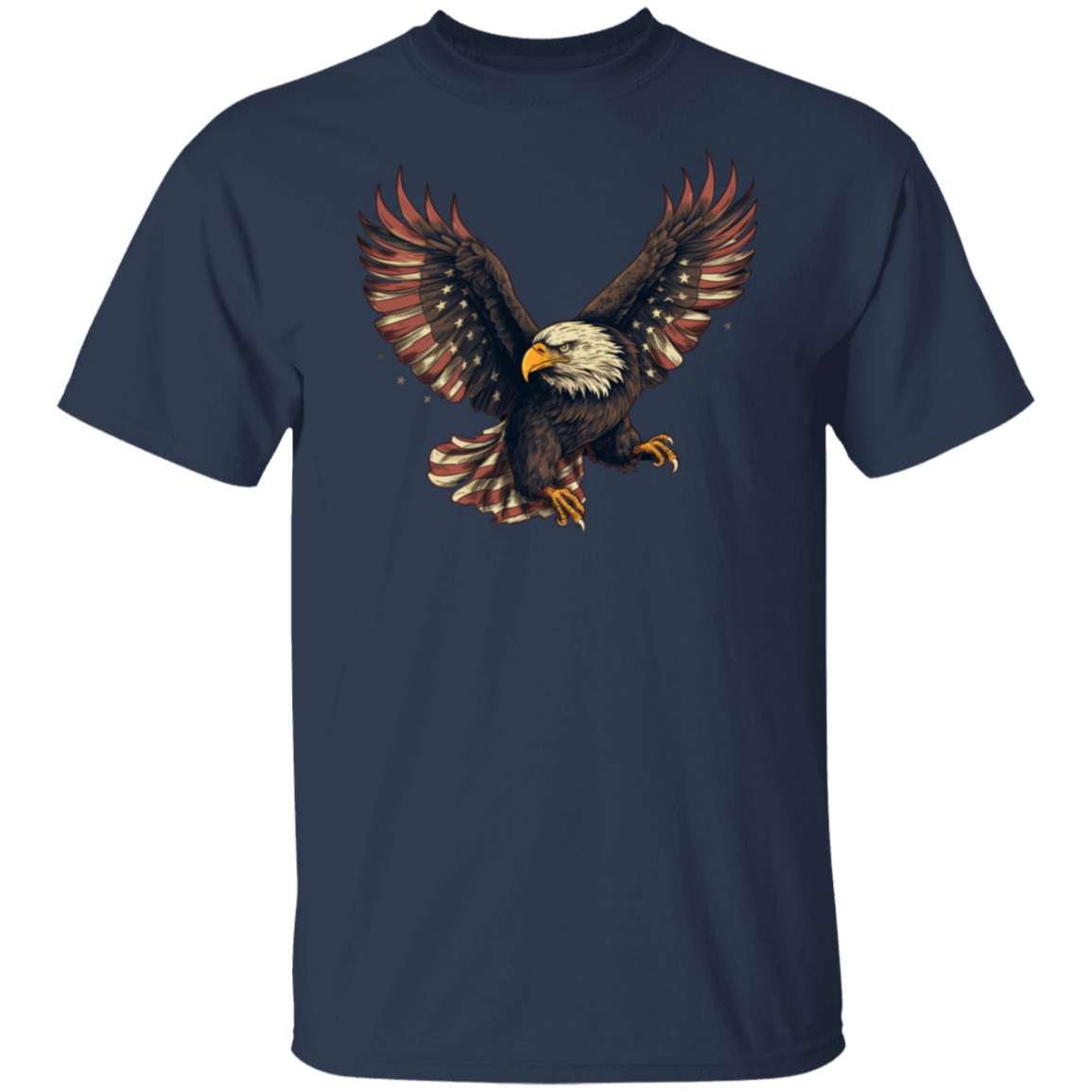 American Flag Eagle | short sleeve premium T-Shirt