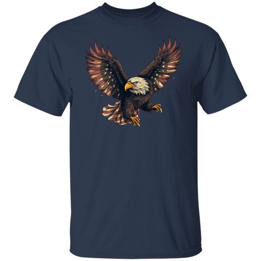 American Flag Eagle | short sleeve premium T-Shirt