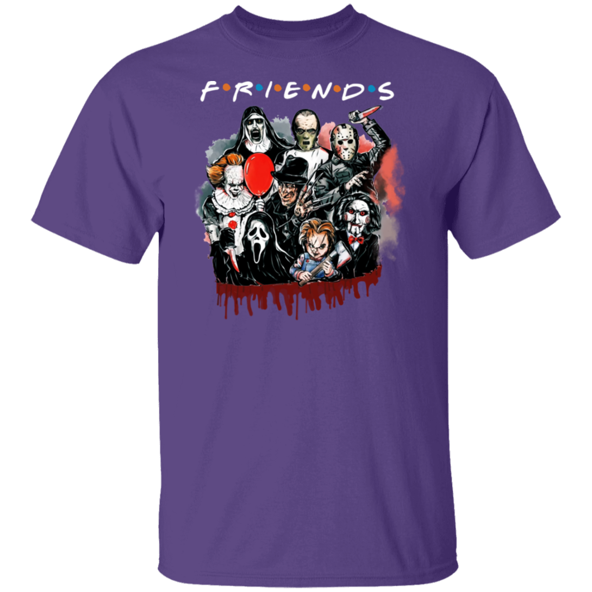 Scary Movie Friends | Premium Short SleeveT-Shirt