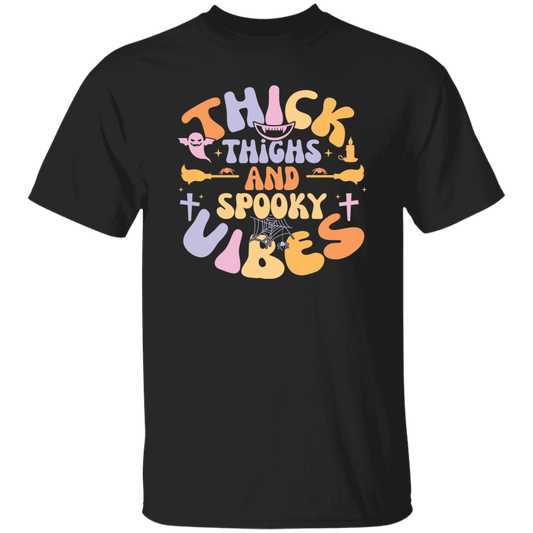 Thick Thighs And Spooky Vibes | Premium Short Sleeve T-Shirt