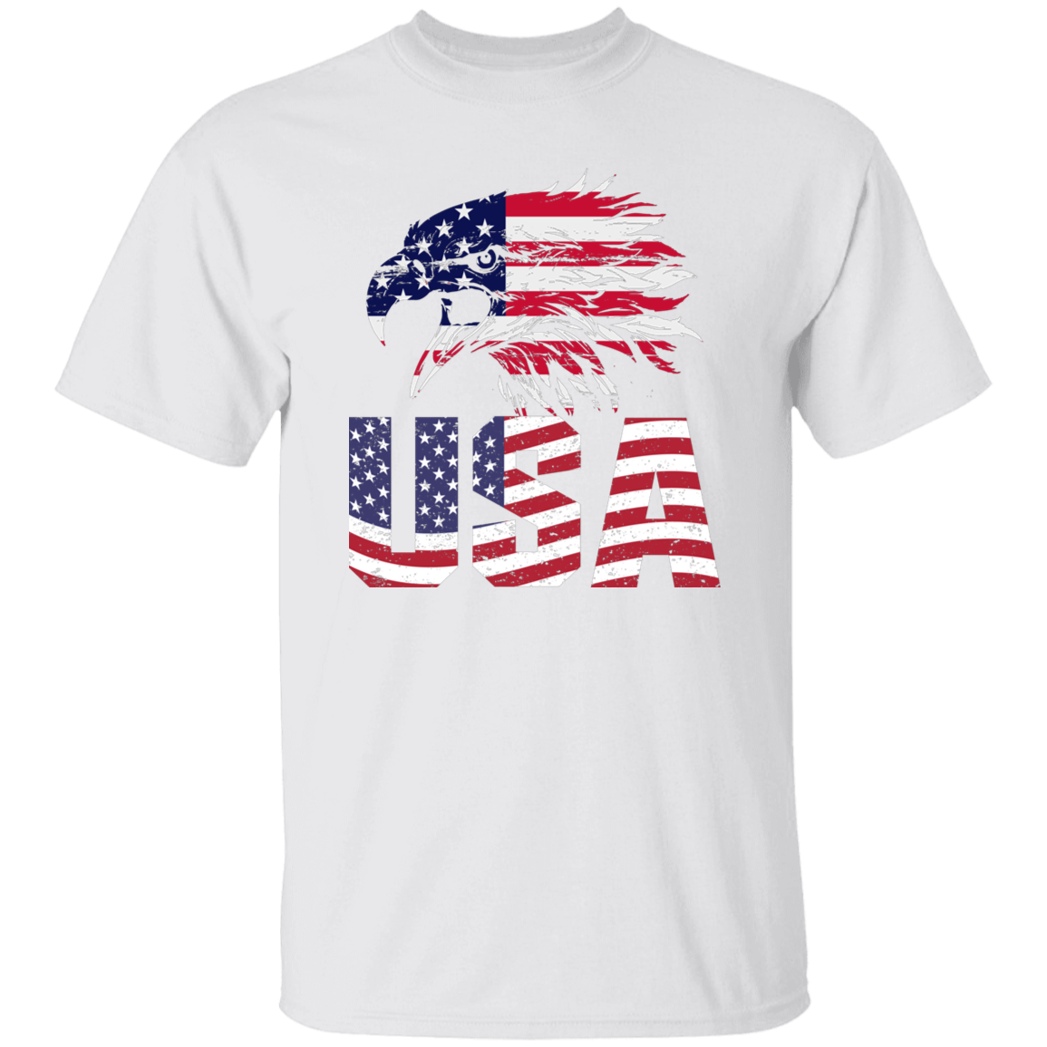 American Flag Eagle | short sleeve premium T-Shirt