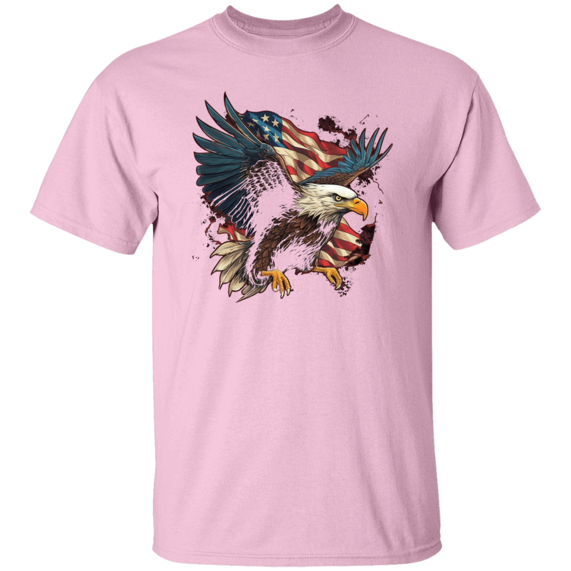American Flag Eagle | short sleeve premium T-Shirt