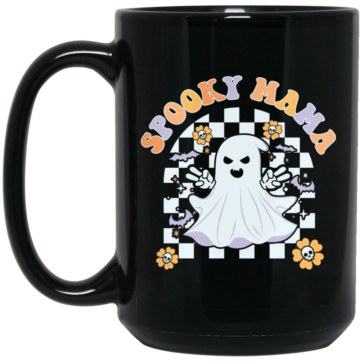 Spooky Mama | 15 oz. Black Mug