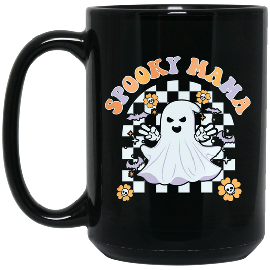 Spooky Mama | 15 oz. Black Mug