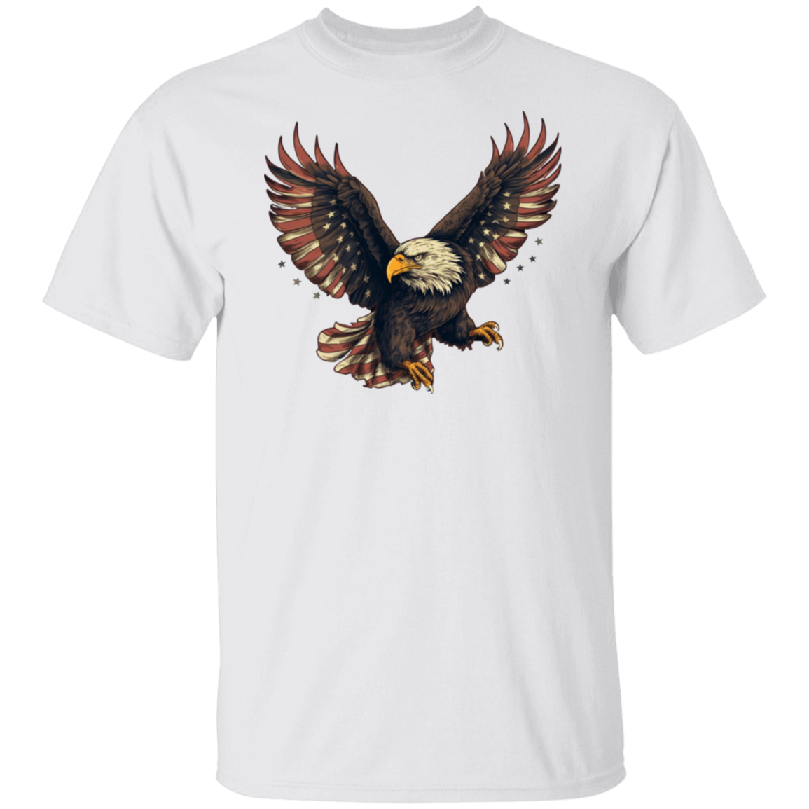 American Flag Eagle | short sleeve premium T-Shirt