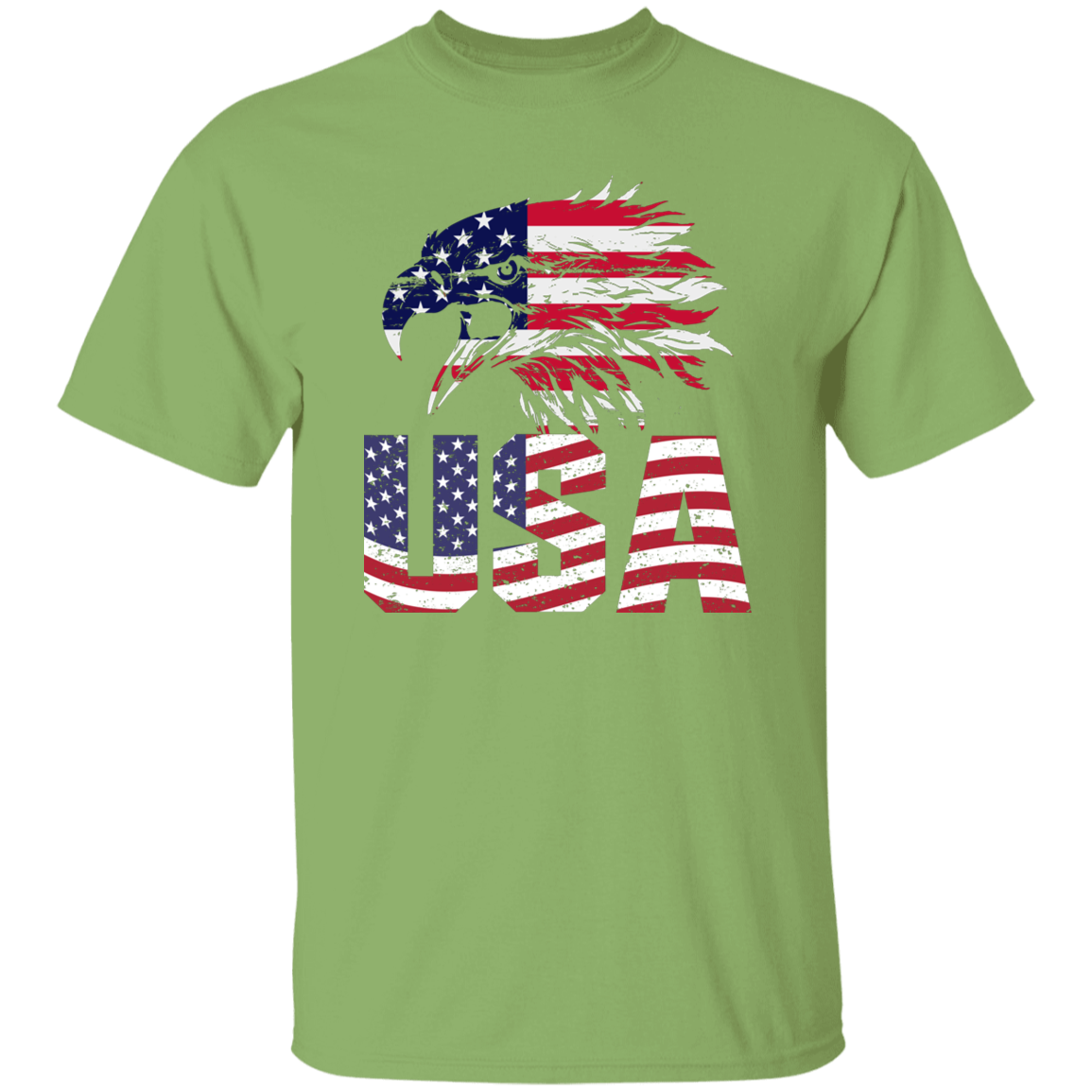 American Flag Eagle | short sleeve premium T-Shirt