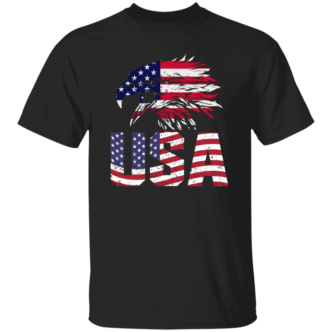 American Flag Eagle | short sleeve premium T-Shirt