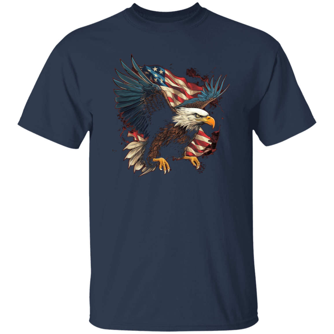 American Flag Eagle | short sleeve premium T-Shirt