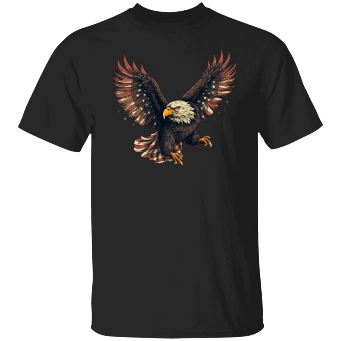 American Flag Eagle | short sleeve premium T-Shirt
