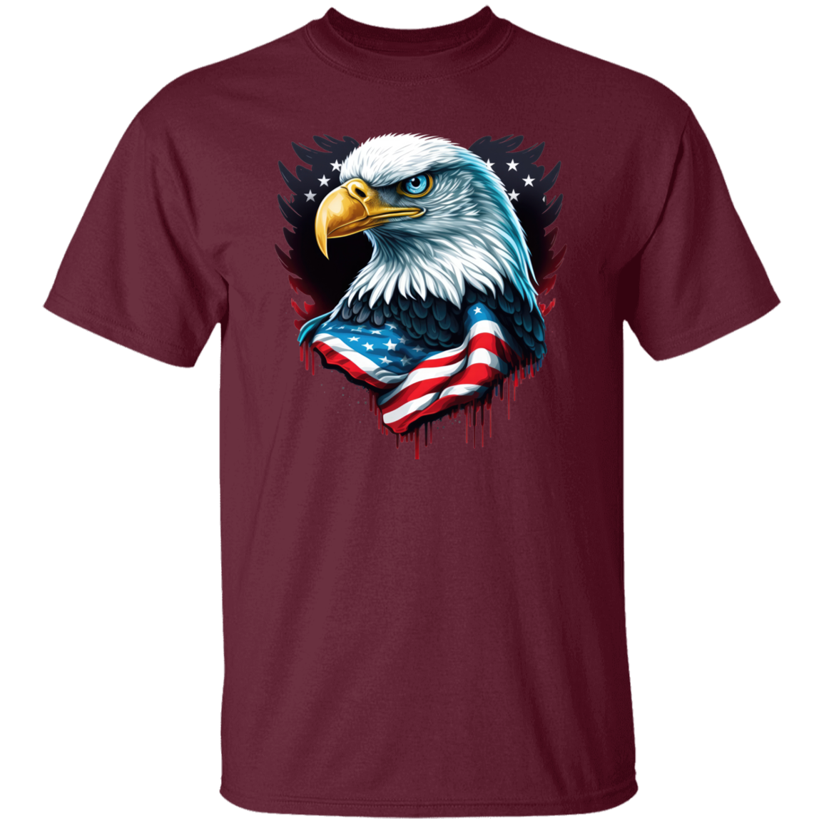 American Flag Eagle | short sleeve premium  T-Shirt