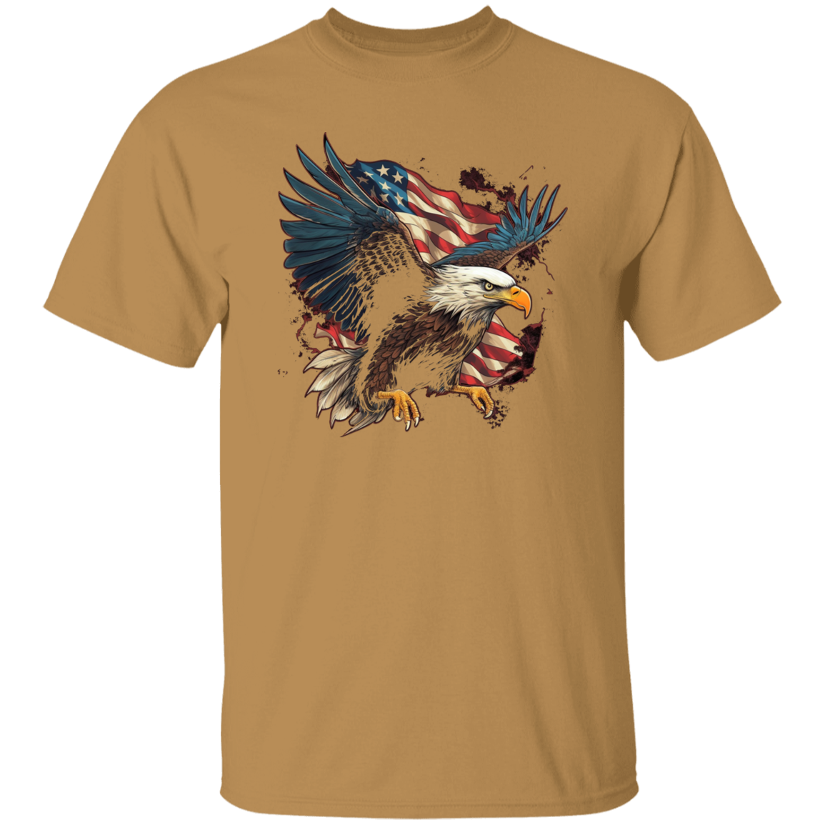 American Flag Eagle | short sleeve premium T-Shirt